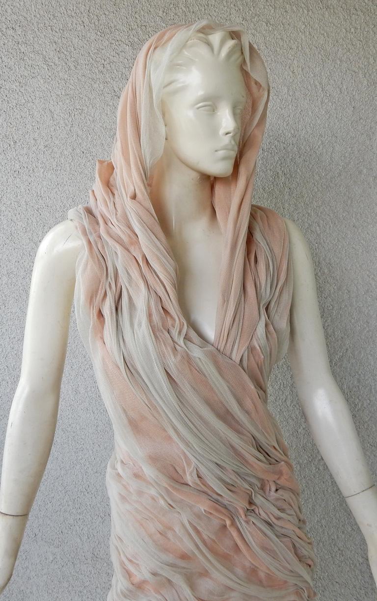 Jean Paul Gaultier Rare Runway Haute Couture Dreamy Diaphanous Diva Gown   NEW For Sale 1