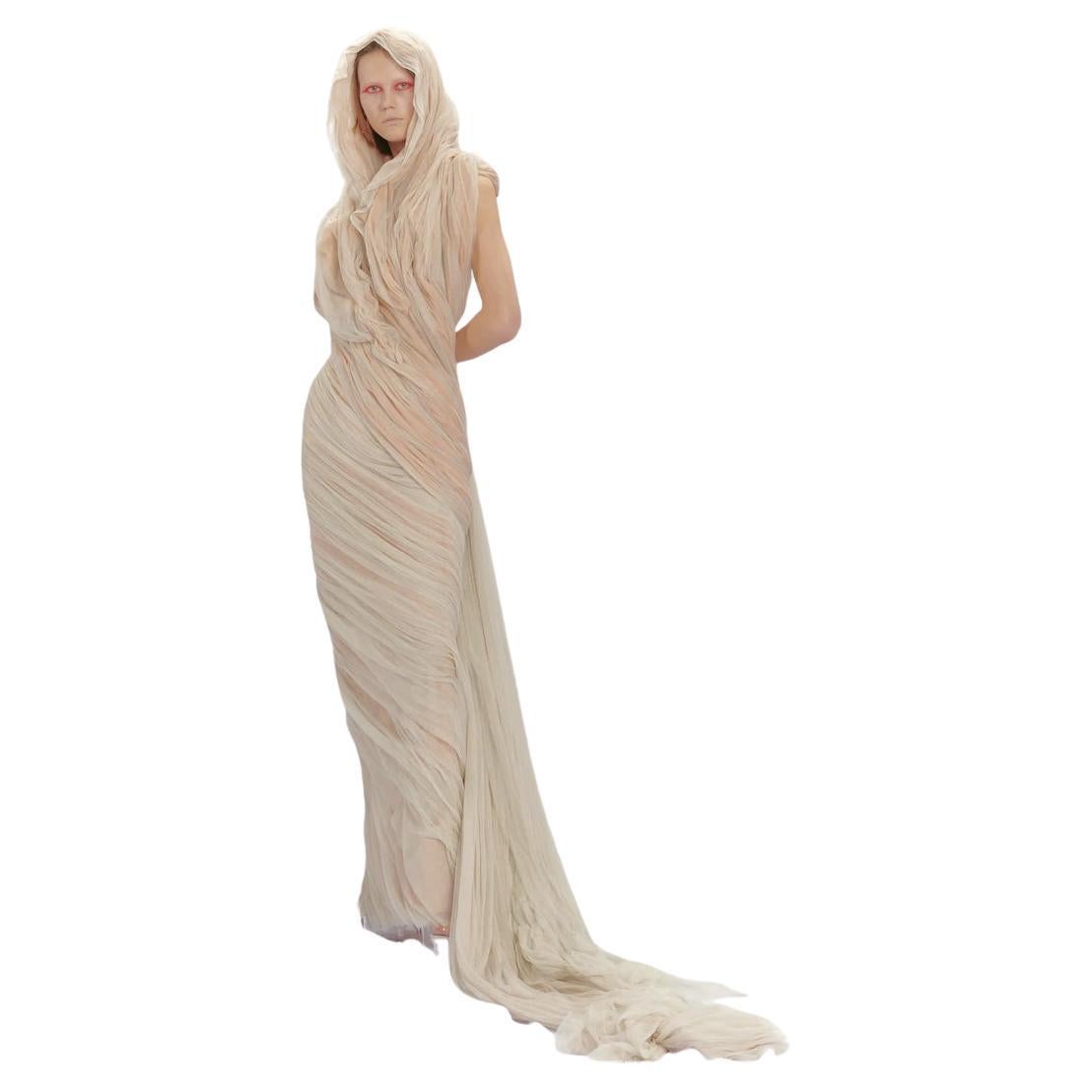 Jean Paul Gaultier Rare Runway Haute Couture Dreamy Diaphanous Diva Gown   NEW For Sale