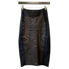 Retro Jean Paul Gaultier Re-Edition 1987 Leather Skirt