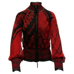 Jean Paul Gaultier Red & Black Silk Jacket