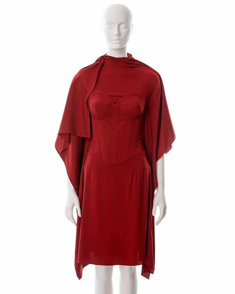 jean paul gaultier red dress Jean Paul Gaultier 1990s Black and Red Dress