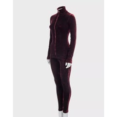 Jean Paul Gaultier Red Velvet Suit Sz.38/XS