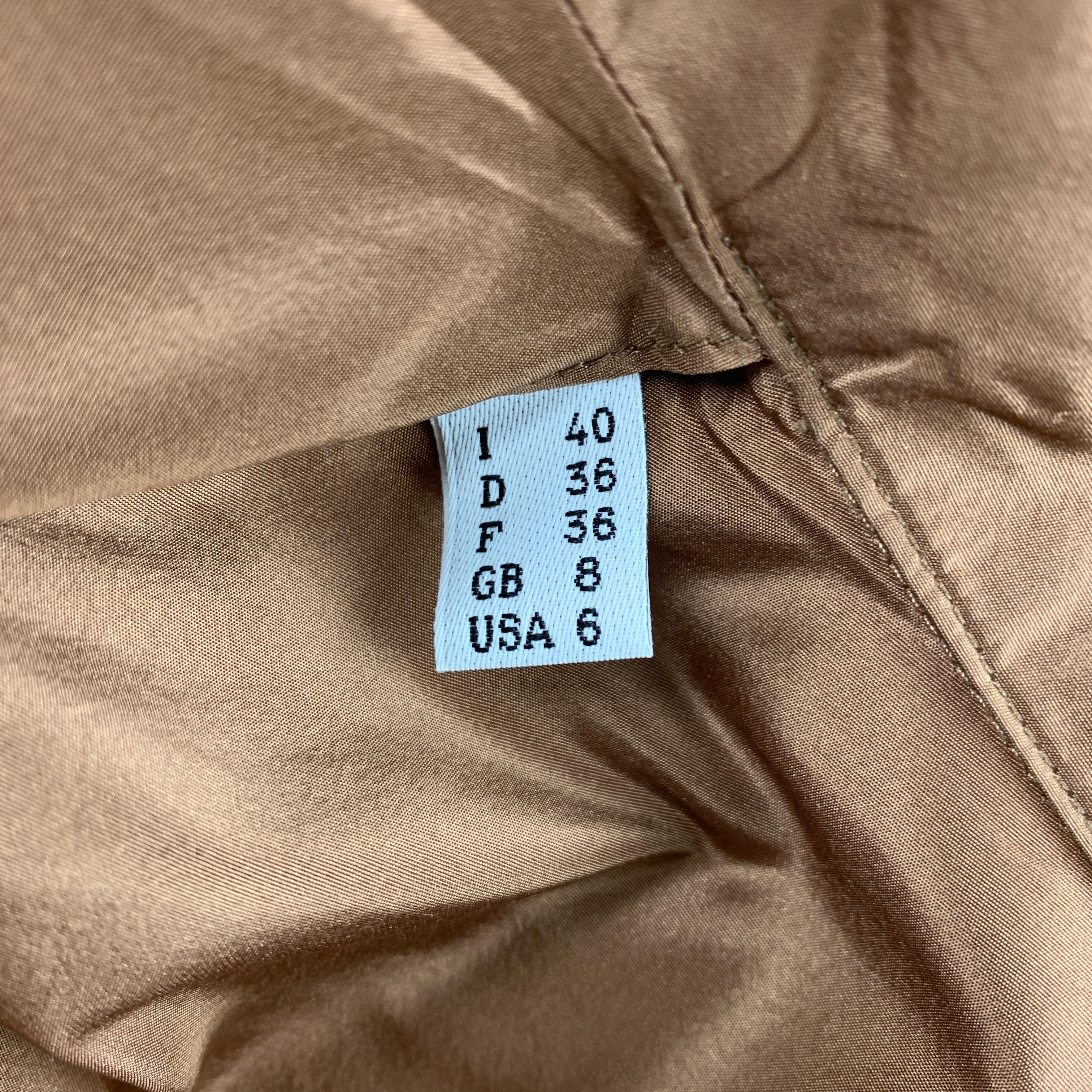 JEAN PAUL GAULTIER Reedition 1986 Size 6 Copper Silk Jacket In Good Condition In San Francisco, CA