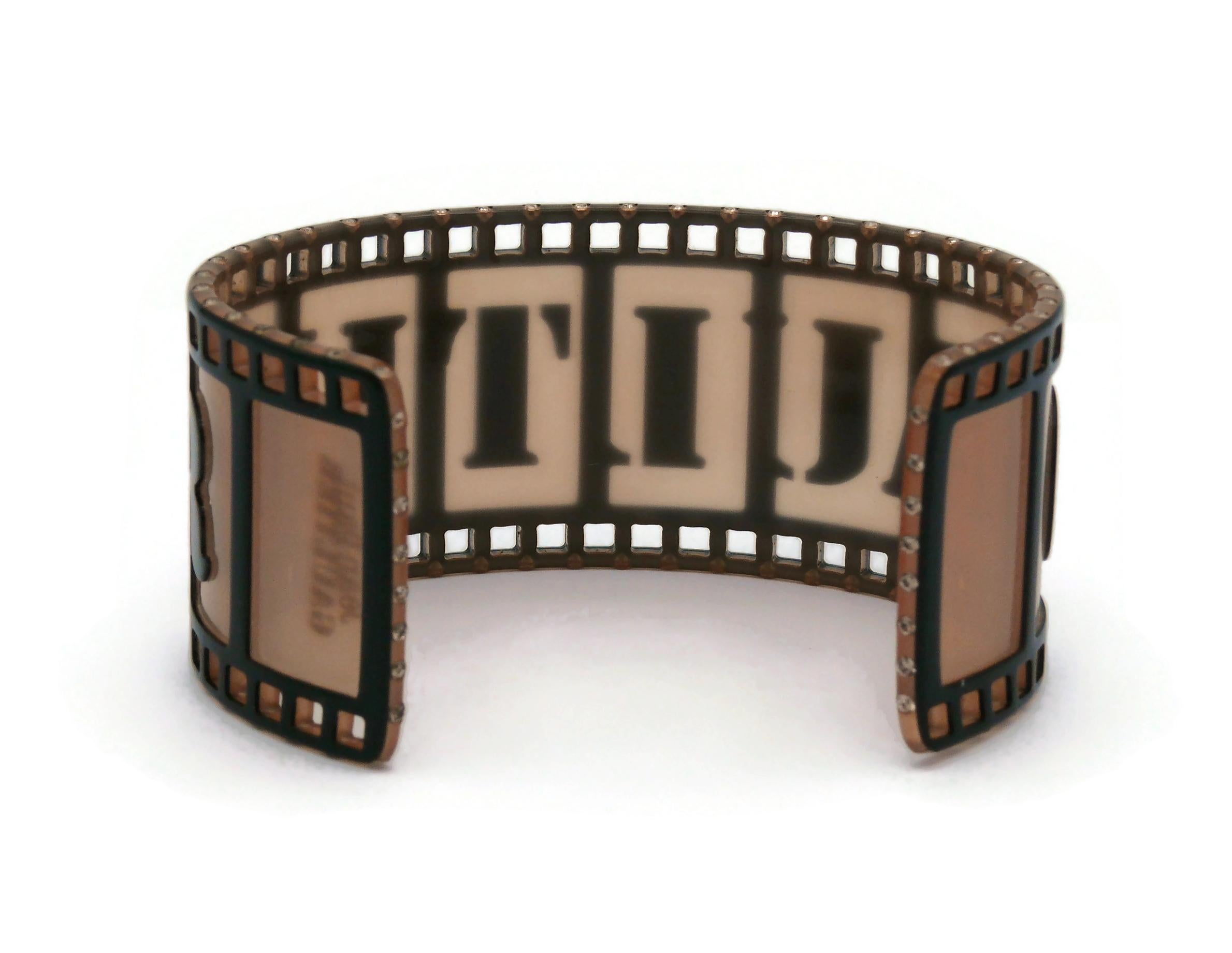 JEAN PAUL GAULTIER Resin Movie Film Strip Bracelet For Sale 1