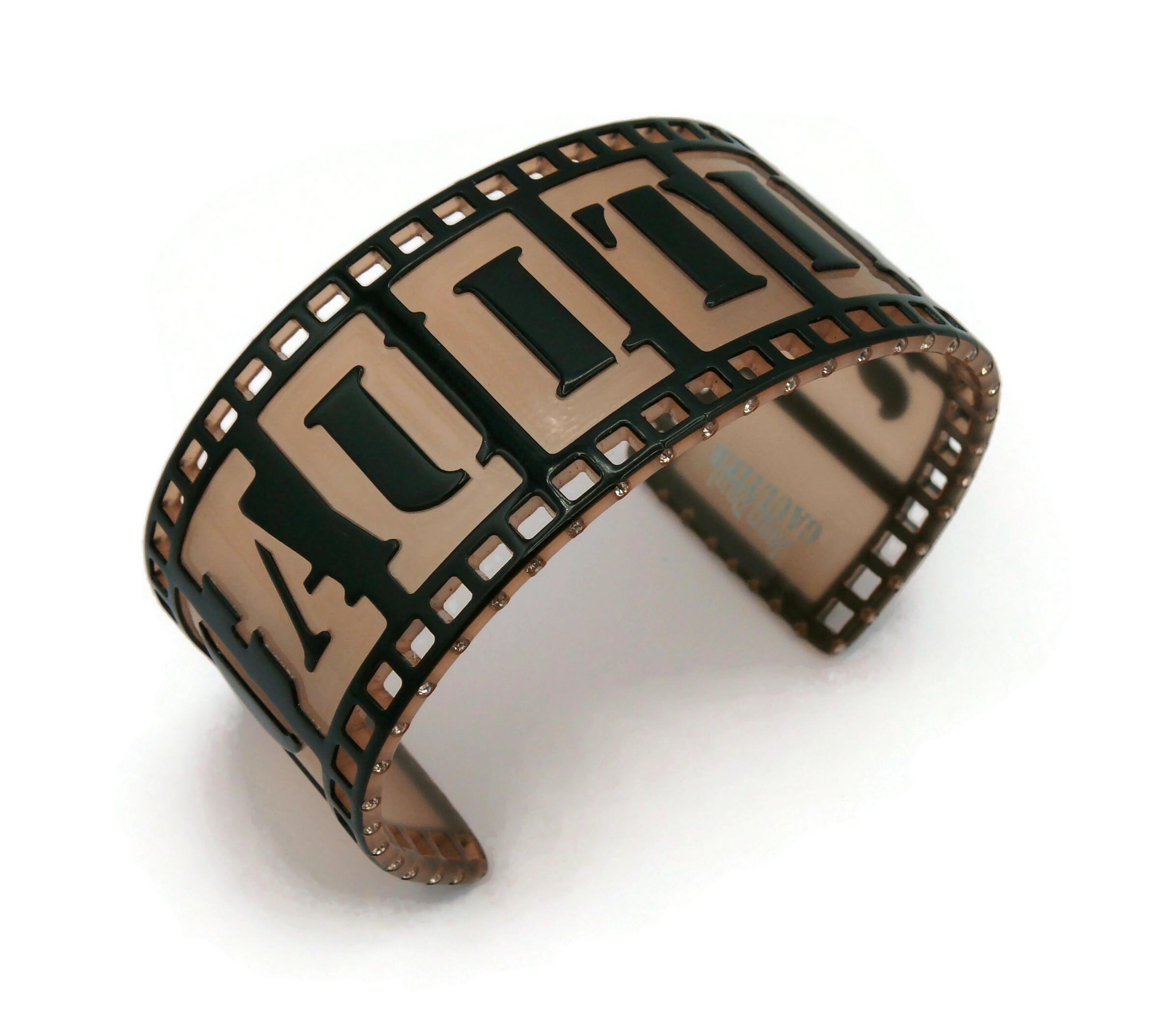 JEAN PAUL GAULTIER Resin Movie Film Strip Bracelet For Sale 2