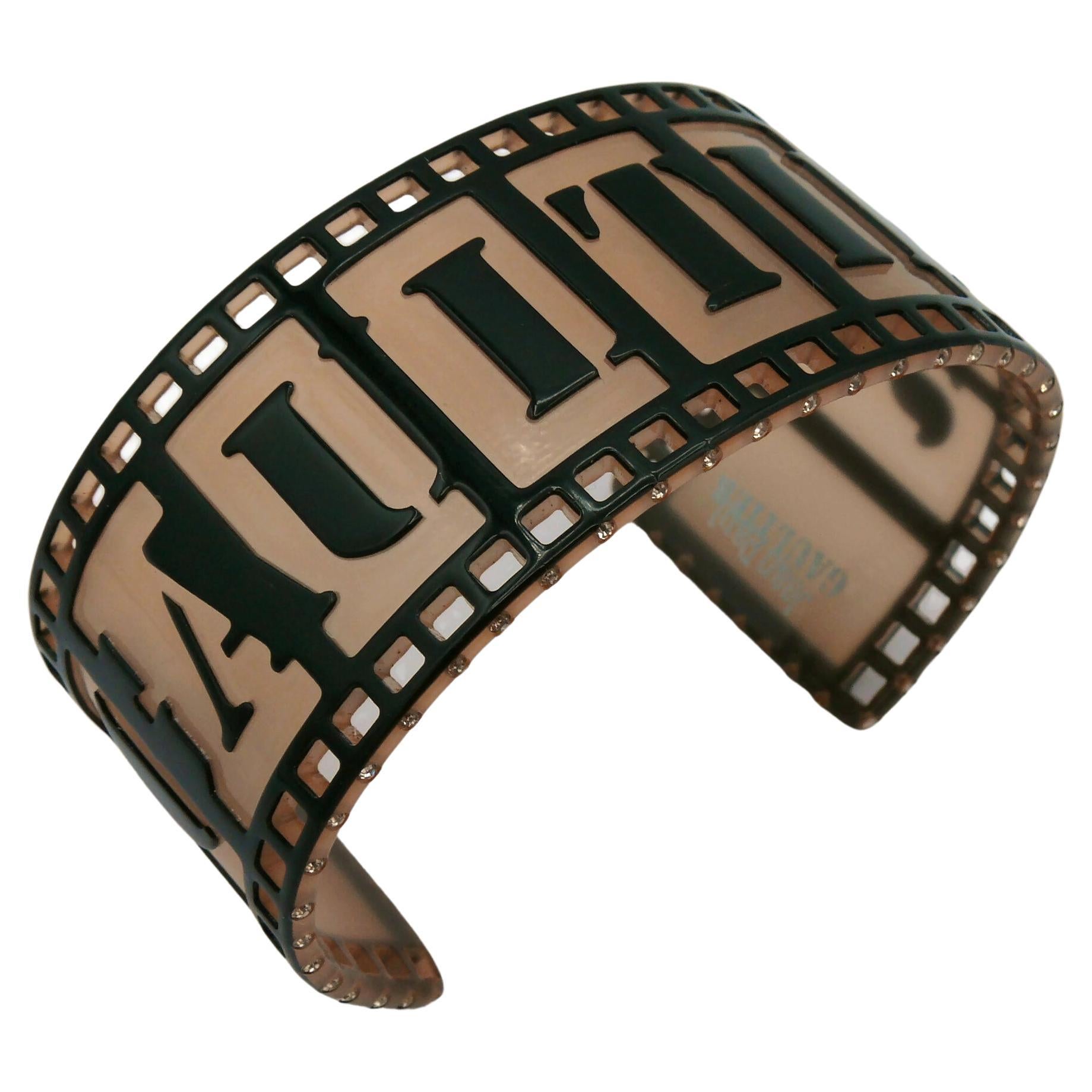 JEAN PAUL GAULTIER Resin Movie Film Strip Bracelet For Sale