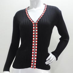 Jean Paul Gaultier Rippenstrickpullover mit Reißverschluss