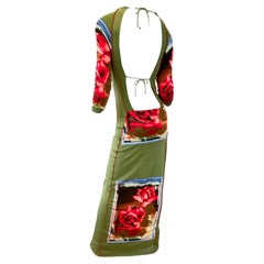 Jean Paul Gaultier Roses Dress with open back