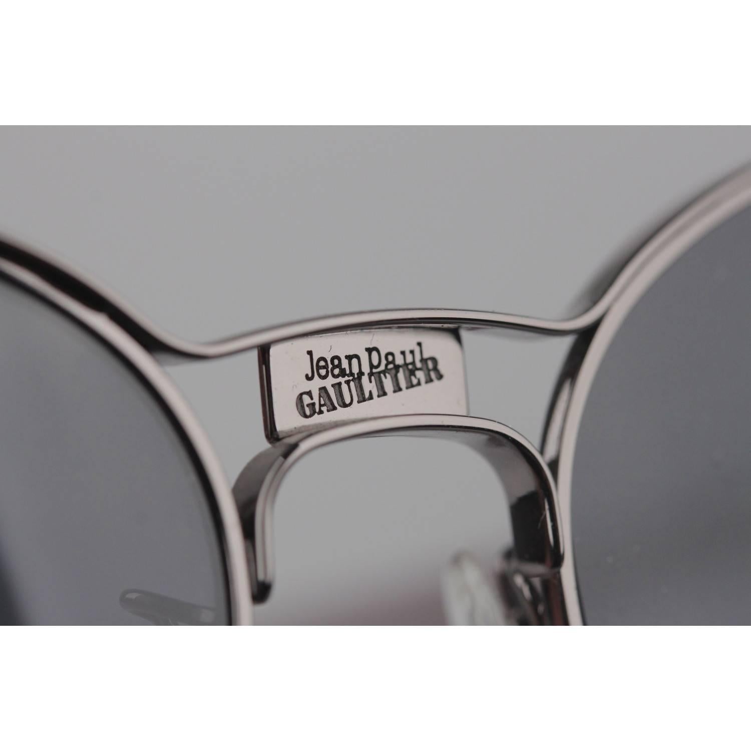 JEAN PAUL GAULTIER Round Gray Unisex Sunglasses SJP001 New Old Stock  7
