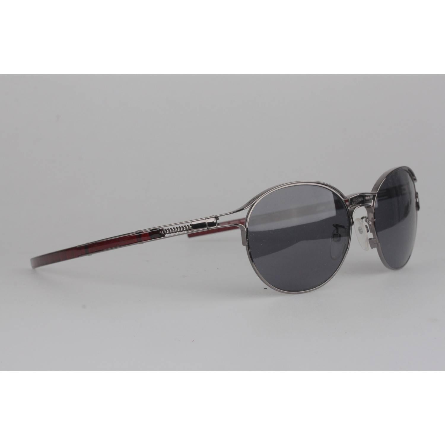 JEAN PAUL GAULTIER Round Gray Unisex Sunglasses SJP001 New Old Stock  In New Condition In Rome, Rome