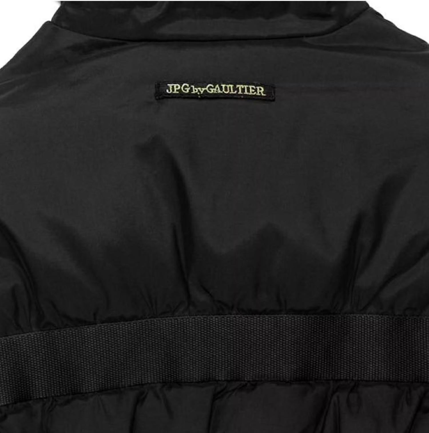 Women's or Men's Jean Paul Gaultier Runway A/W 2003 Bondage Straps Buckle Down Puffer Men Jacket For Sale