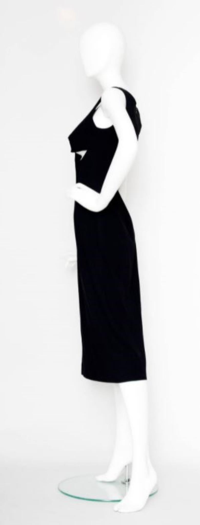 Jean Paul Gaultier Runway Cut Out Cutout Couture Breast SS 1993 Black Dress For Sale 1