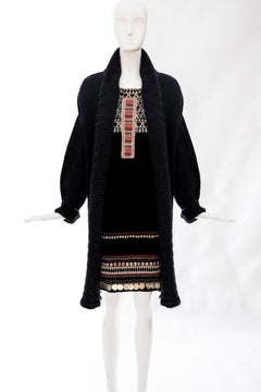 Jean Paul Gaultier Runway Mohair Knit Appliquéd Coins Sweater Dress , Fall 2010