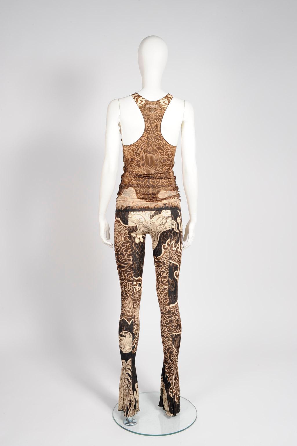 Jean Paul Gaultier Jeans - Leggings e canottiera Tatoo in passerella, Autunno-Inverno 2008 9