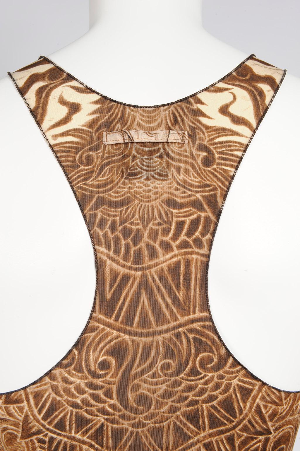 Jean Paul Gaultier Jeans - Leggings e canottiera Tatoo in passerella, Autunno-Inverno 2008 10