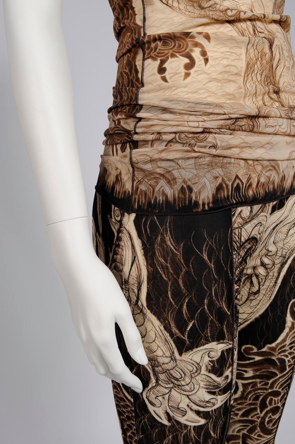 Jean Paul Gaultier Jeans - Leggings e canottiera Tatoo in passerella, Autunno-Inverno 2008 5