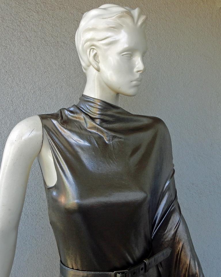 Vestido Toga de Pasarela Jean Paul Gaultier  NWT Gris en venta
