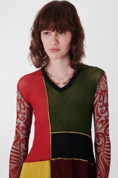 Mini abito a rete Jean Paul Gaultier S/S 1994 Les Tatouages