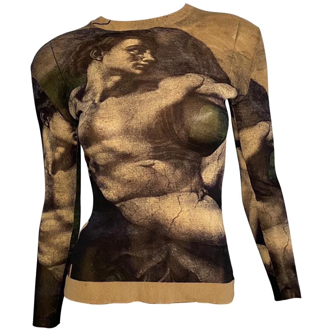 Jean Paul Gaultier S/S 1995 “The Creation of Adam” Shirt For Sale