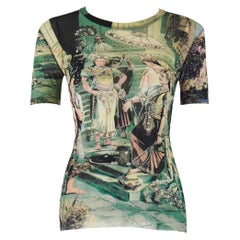 Jean Paul Gaultier S/S 1998 Frida Kahlo Sheer Mesh Top