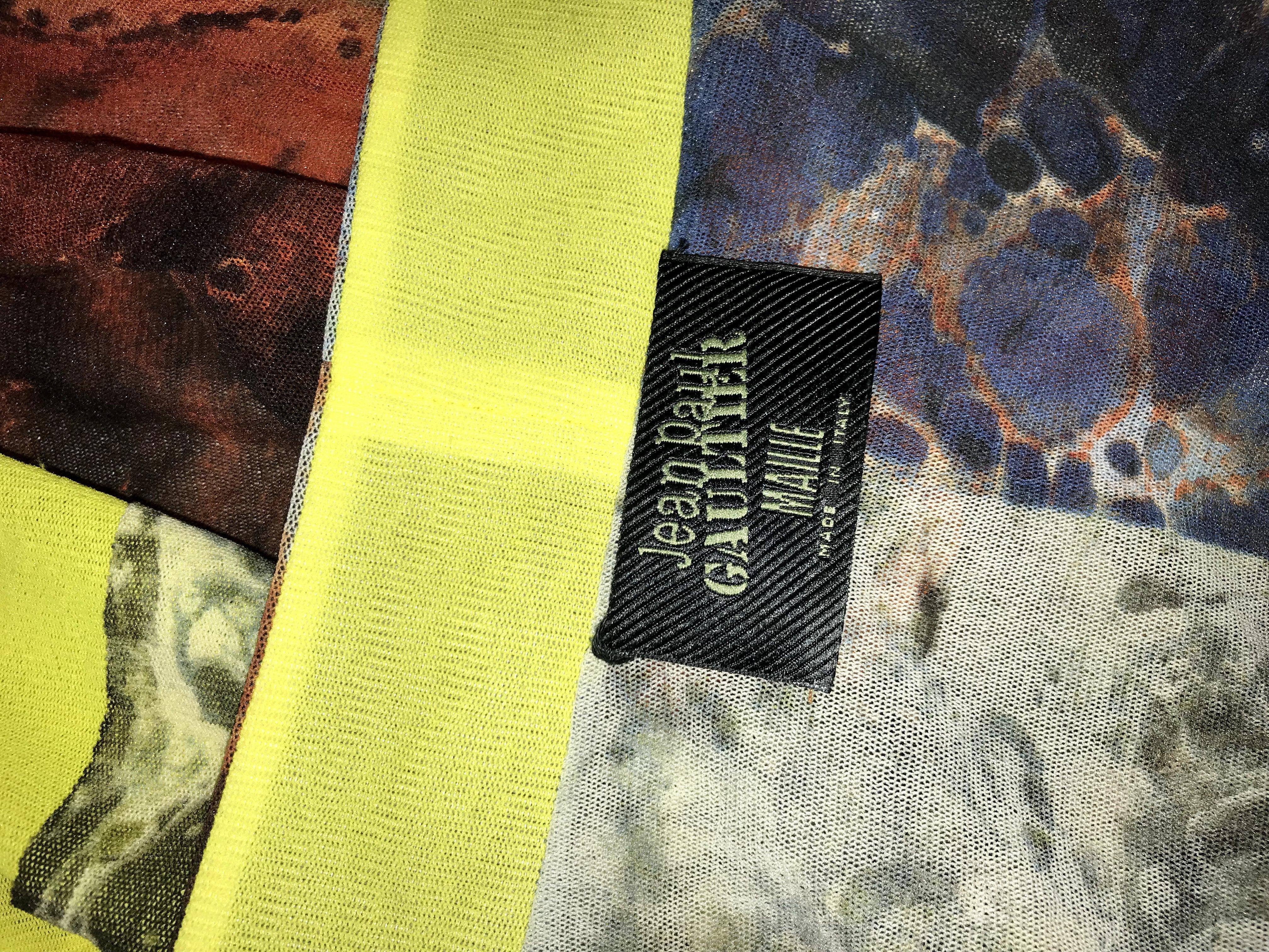 JEAN PAUL GAULTIER S/s 1999 Abstract Bacteria Kimono Mesh Set en vente 7