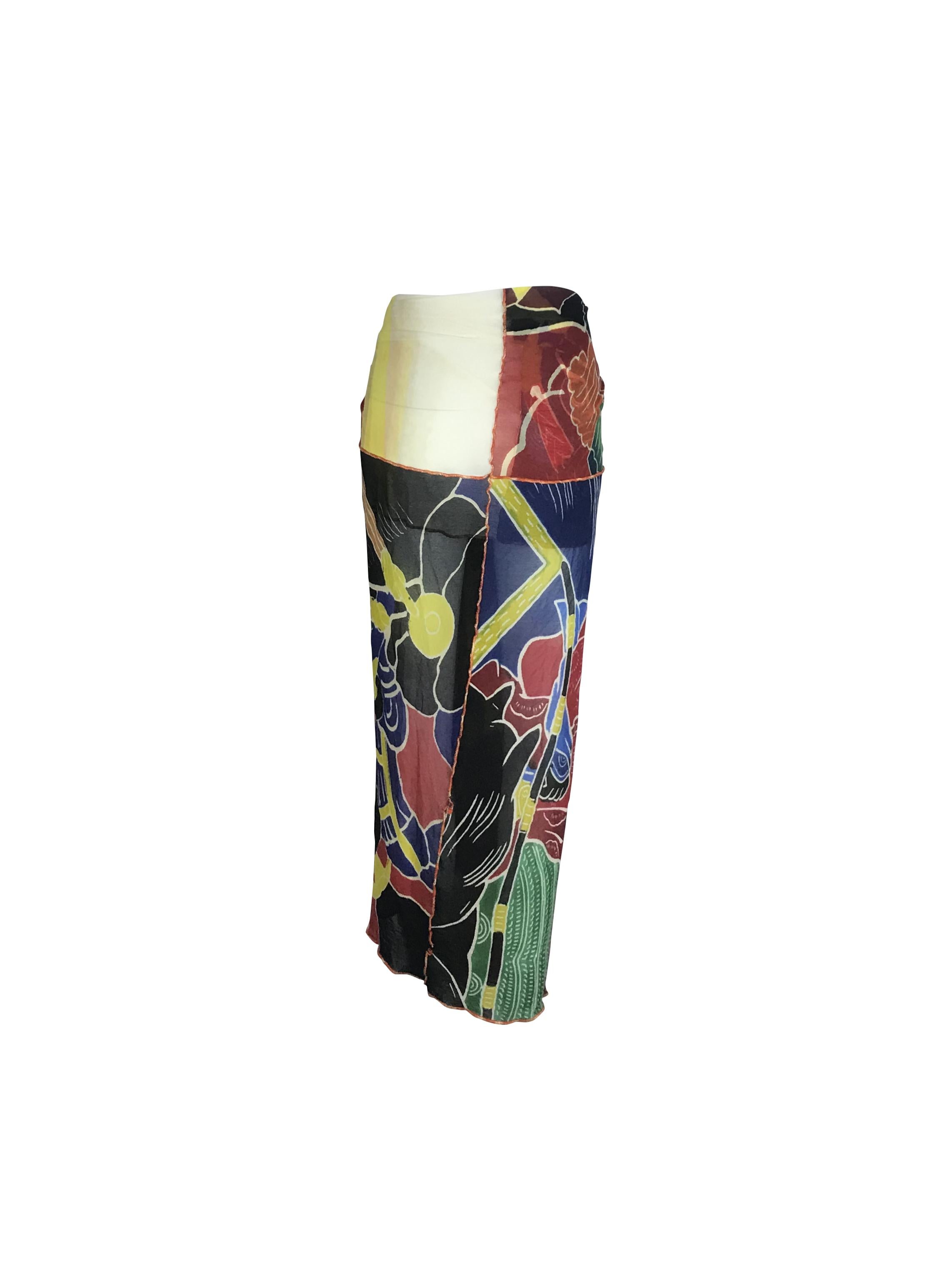JEAN PAUL GAULTIER S/s 1999 Japanese Kabuki Samurai Mesh Set en vente 5