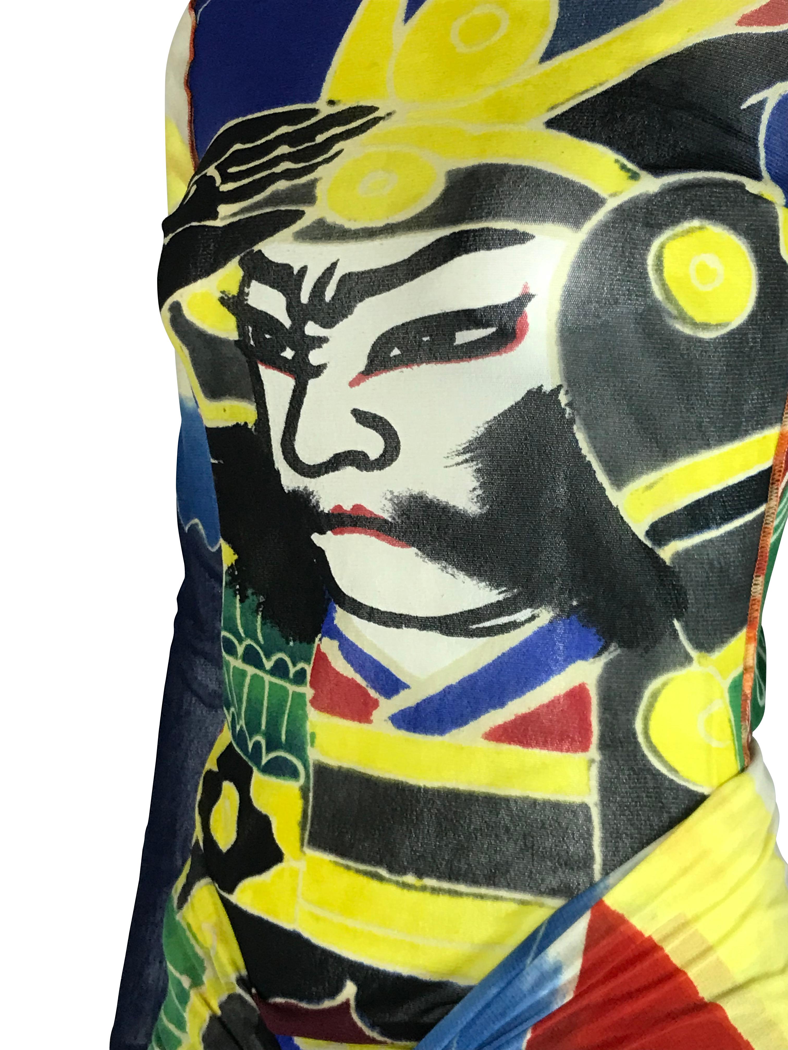 JEAN PAUL GAULTIER S/s 1999 Japanese Kabuki Samurai Mesh Set en vente 6