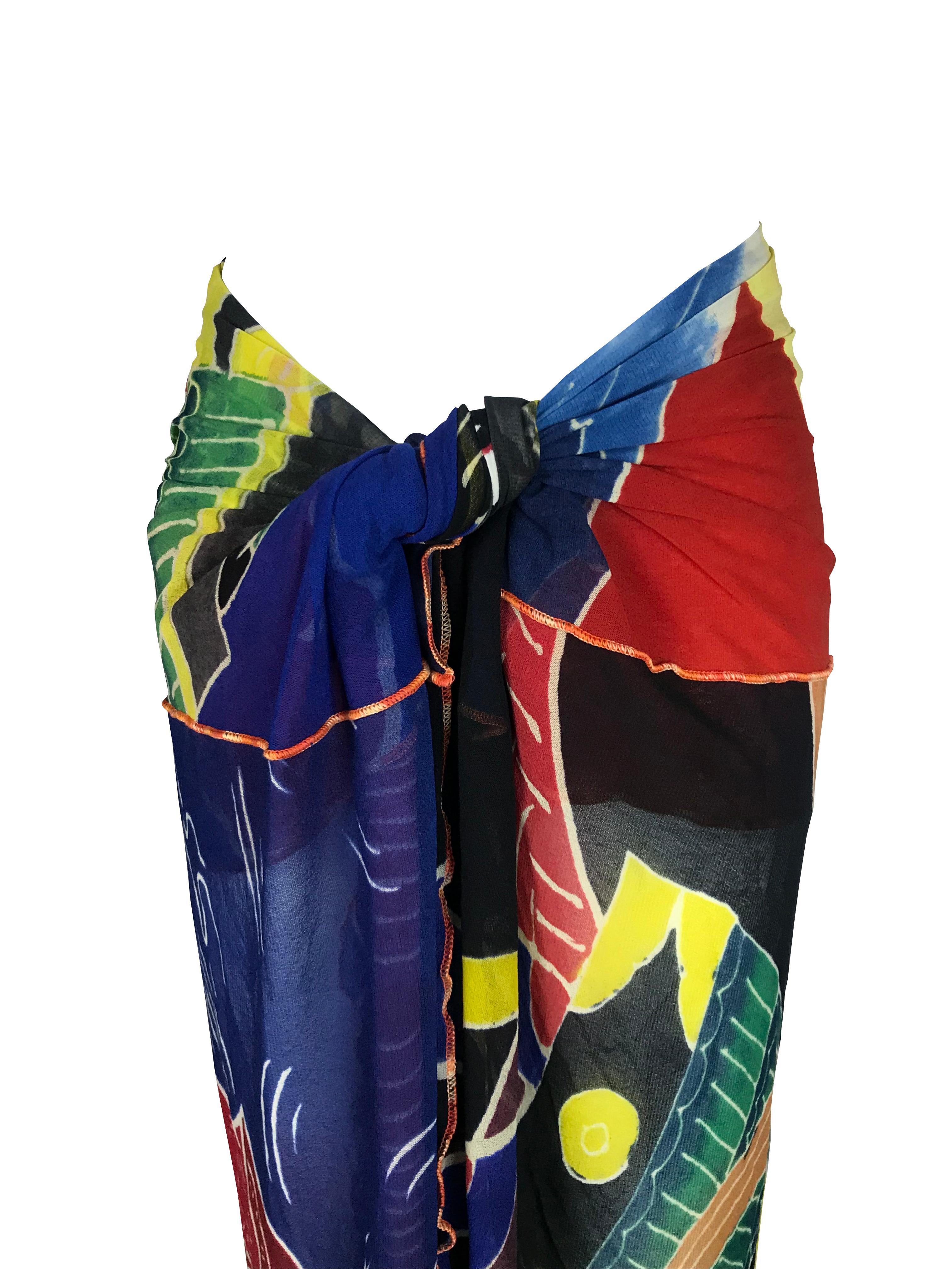 JEAN PAUL GAULTIER S/s 1999 Japanese Kabuki Samurai Mesh Set en vente 8