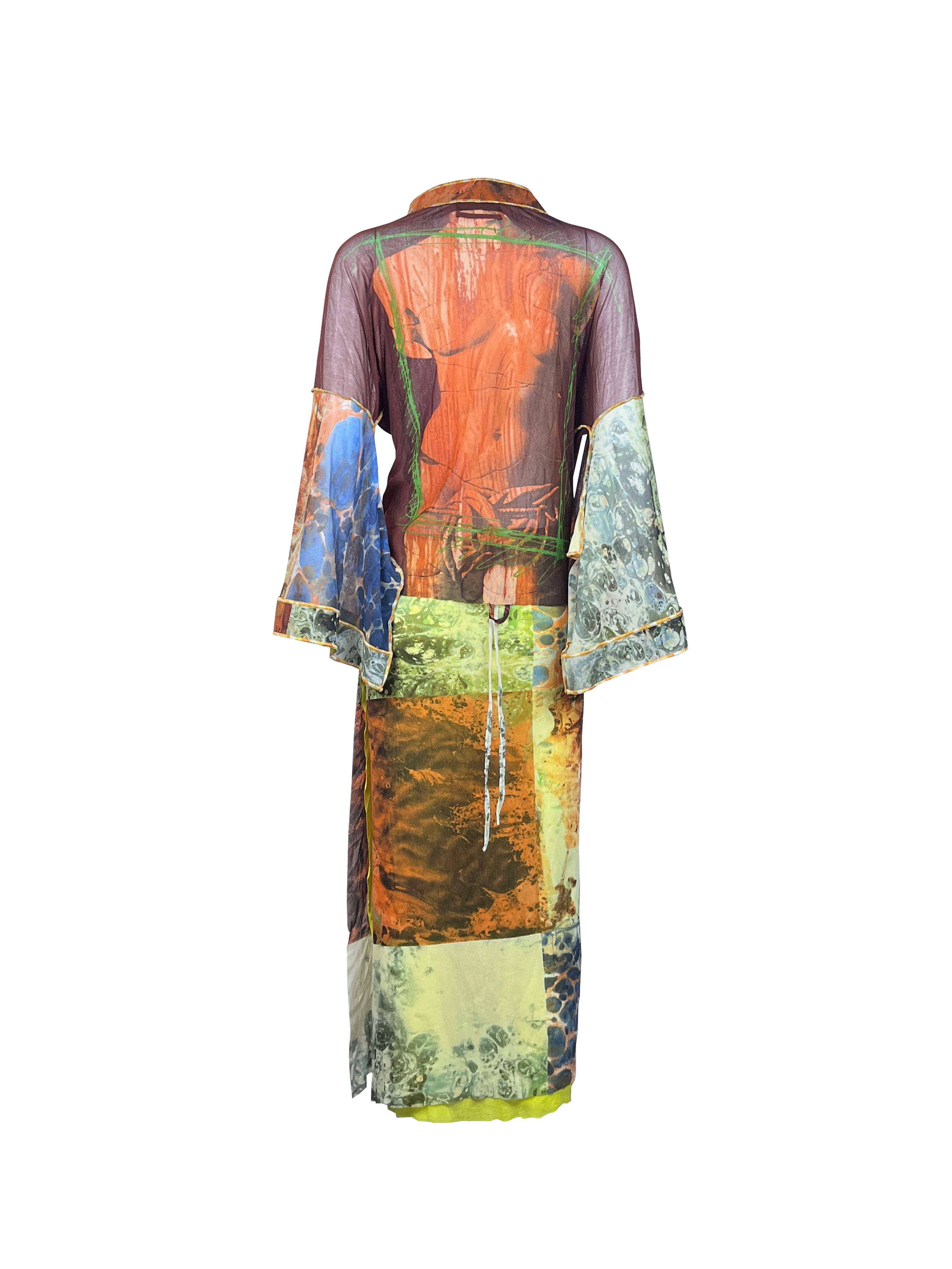 JEAN PAUL GAULTIER S/s 1999 Venus De Milo Ensemble kimono en maille Pour femmes en vente