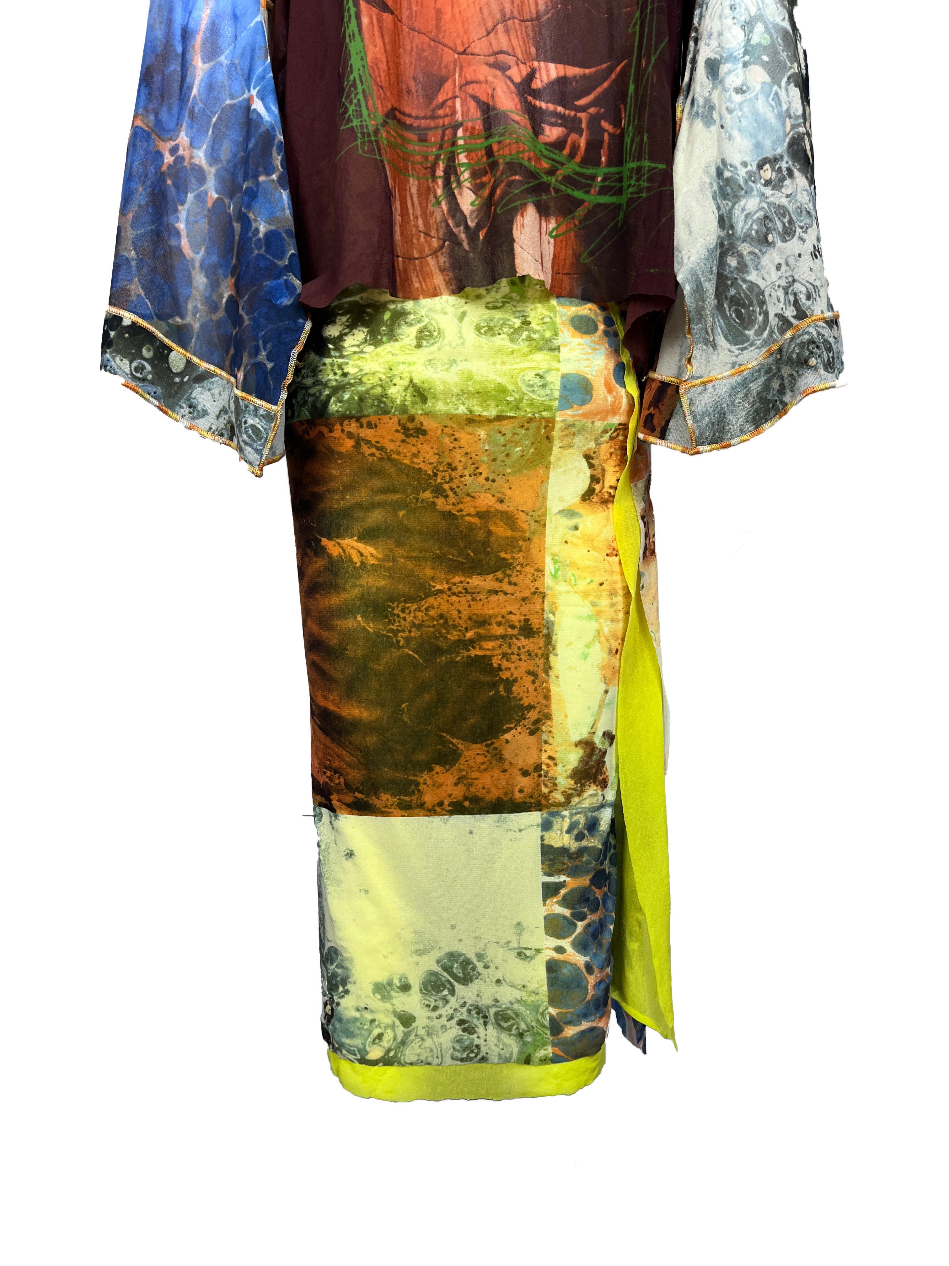 JEAN PAUL GAULTIER S/s 1999 Venus De Milo Ensemble kimono en maille en vente 3