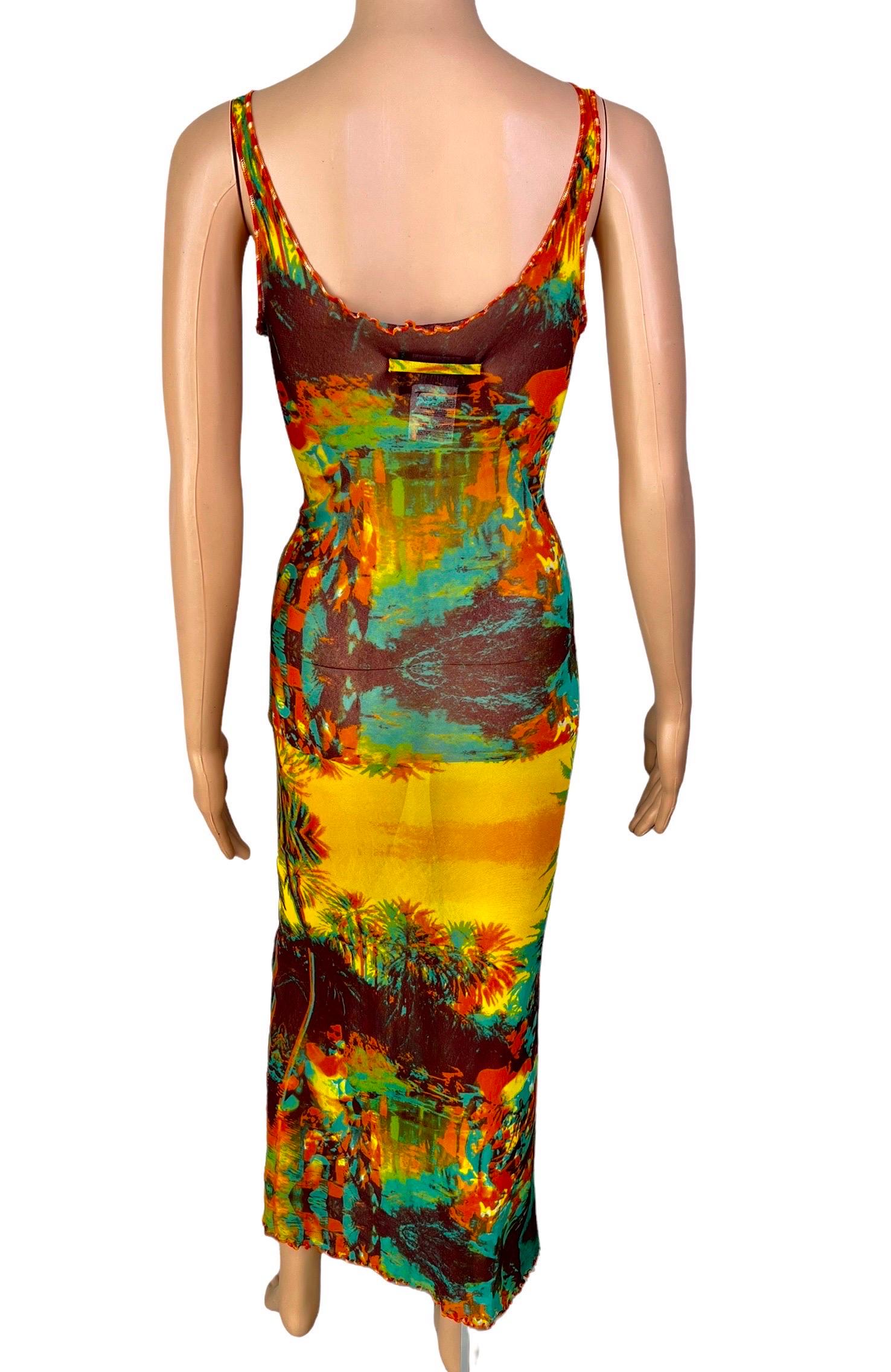 psychedelic print dress