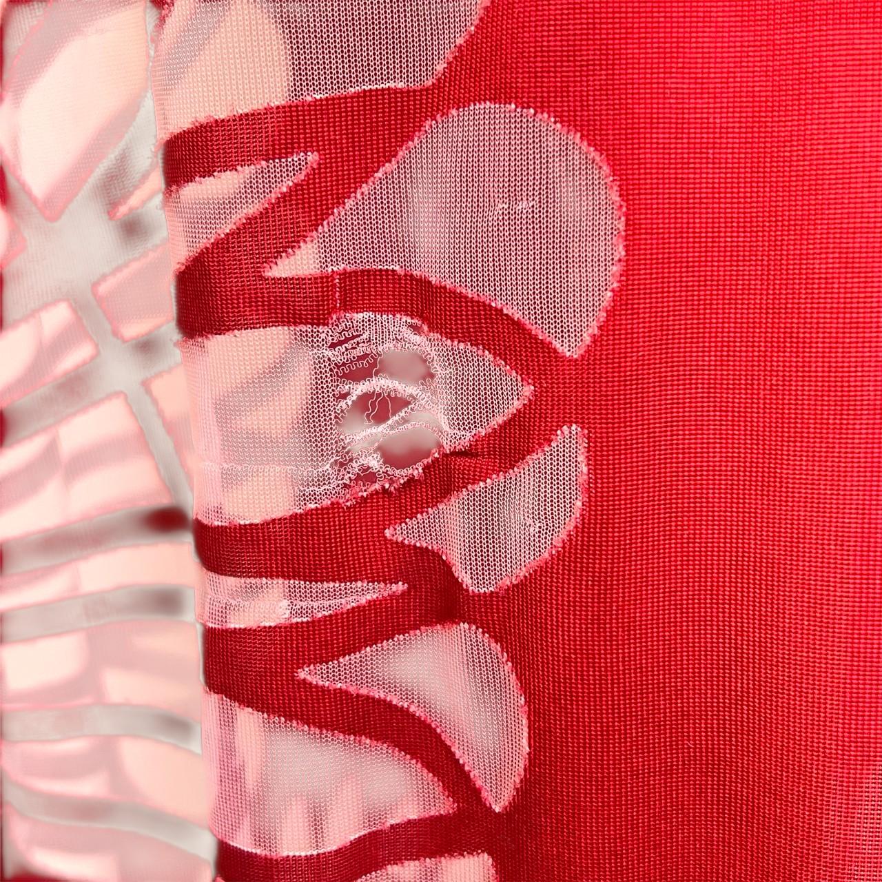 Jean Paul Gaultier S/S 2001 Rotes Jugendstil-Tankkleid mit durchsichtigem Ausschnitt im Angebot 2