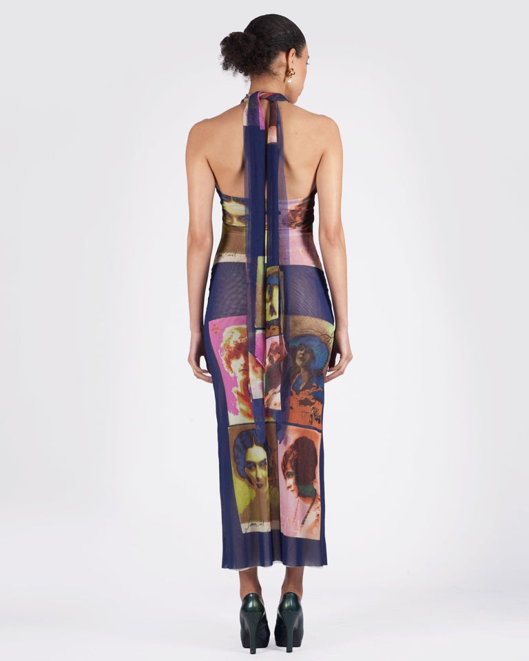Robe-jupe Vintage Jean Paul Gaultier Automne 2002 - Soie - Taille 12 (FR) - Style Ethnique Maxi