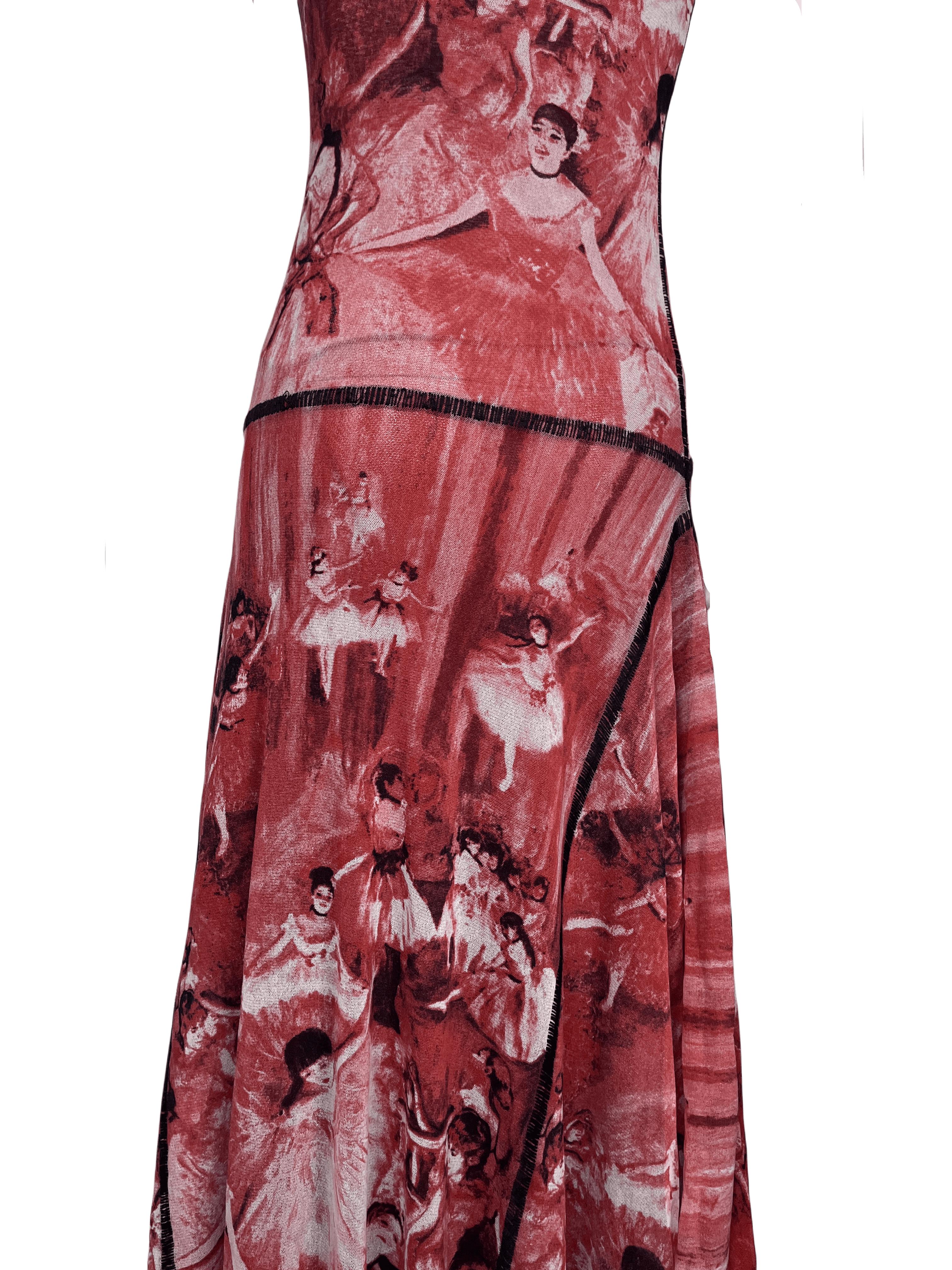 JEAN PAUL GAULTIER - Vestito con orlo svasato Degas Degas P/E 2003 in vendita 5