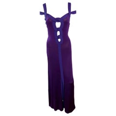 Jean Paul Gaultier Jeans Maxi Abito Bodycon Ritagliato P/E 2007
