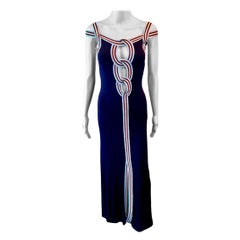 Jean Paul Gaultier Jeans Maxi Abito Bodycon Ritagliato P/E 2007