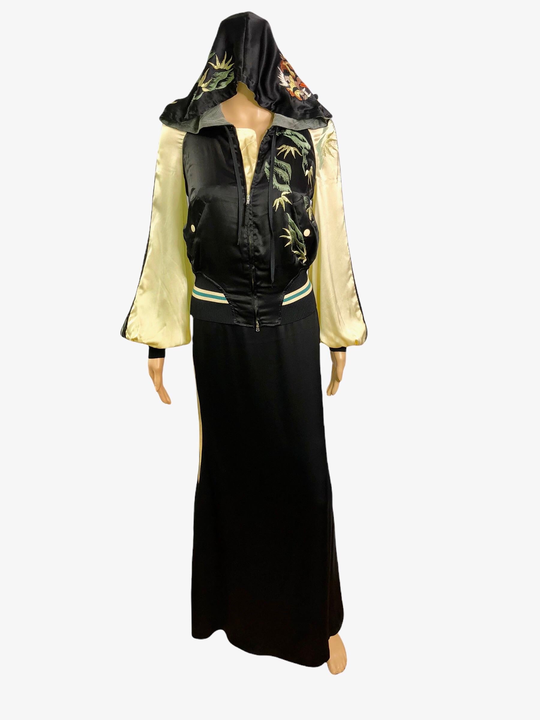 Jean Paul Gaultier S/S 2007 Runway Embroidered Backless Silk Maxi Dress and Jacket Ensemble 2 Piece Set 
Size IT 40/ IT 42

Look 66 from the Spring 2007 Collection.

Please note the dress is size IT 42. The jacket is IT 40.


