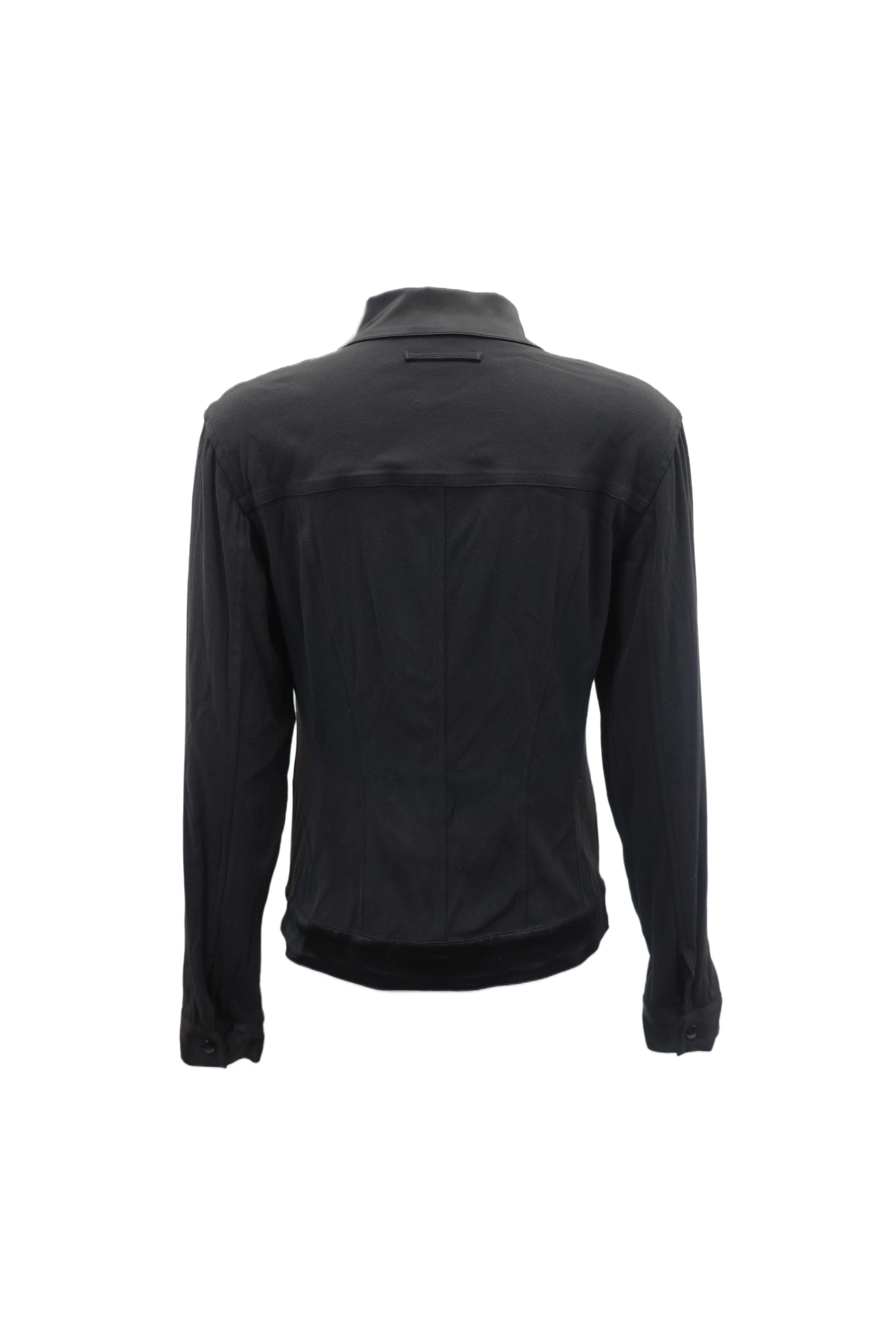 JEAN PAUL GAULTIER S/s 2013 Black Satin Cage Corseted Jacket in vendita 2