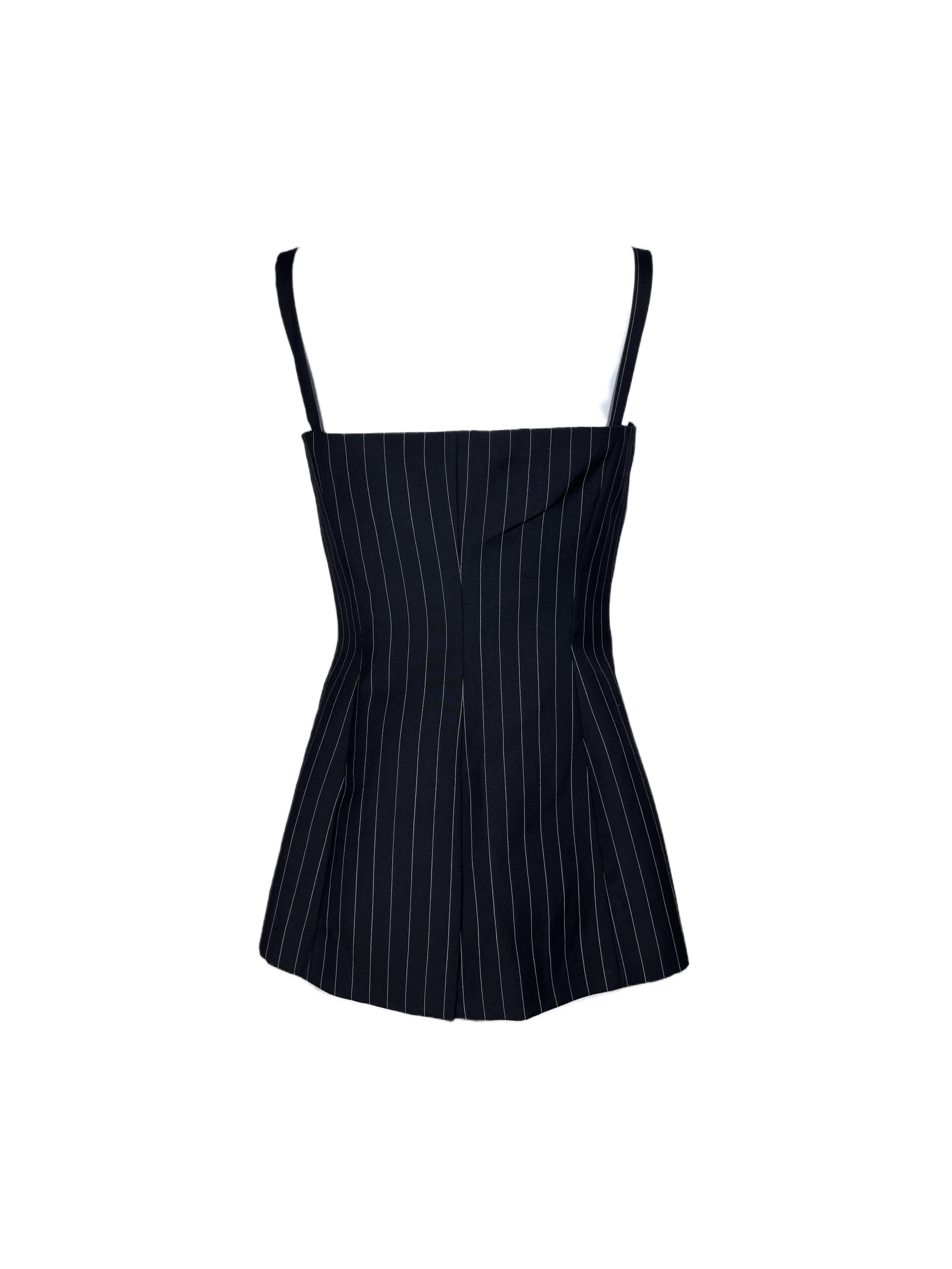 JEAN PAUL GAULTIER S/s 2013 Detachable Corseted Striped Blazer in vendita 9