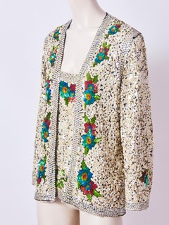 Jean Paul Gaultier Sequined Cardigan Set
