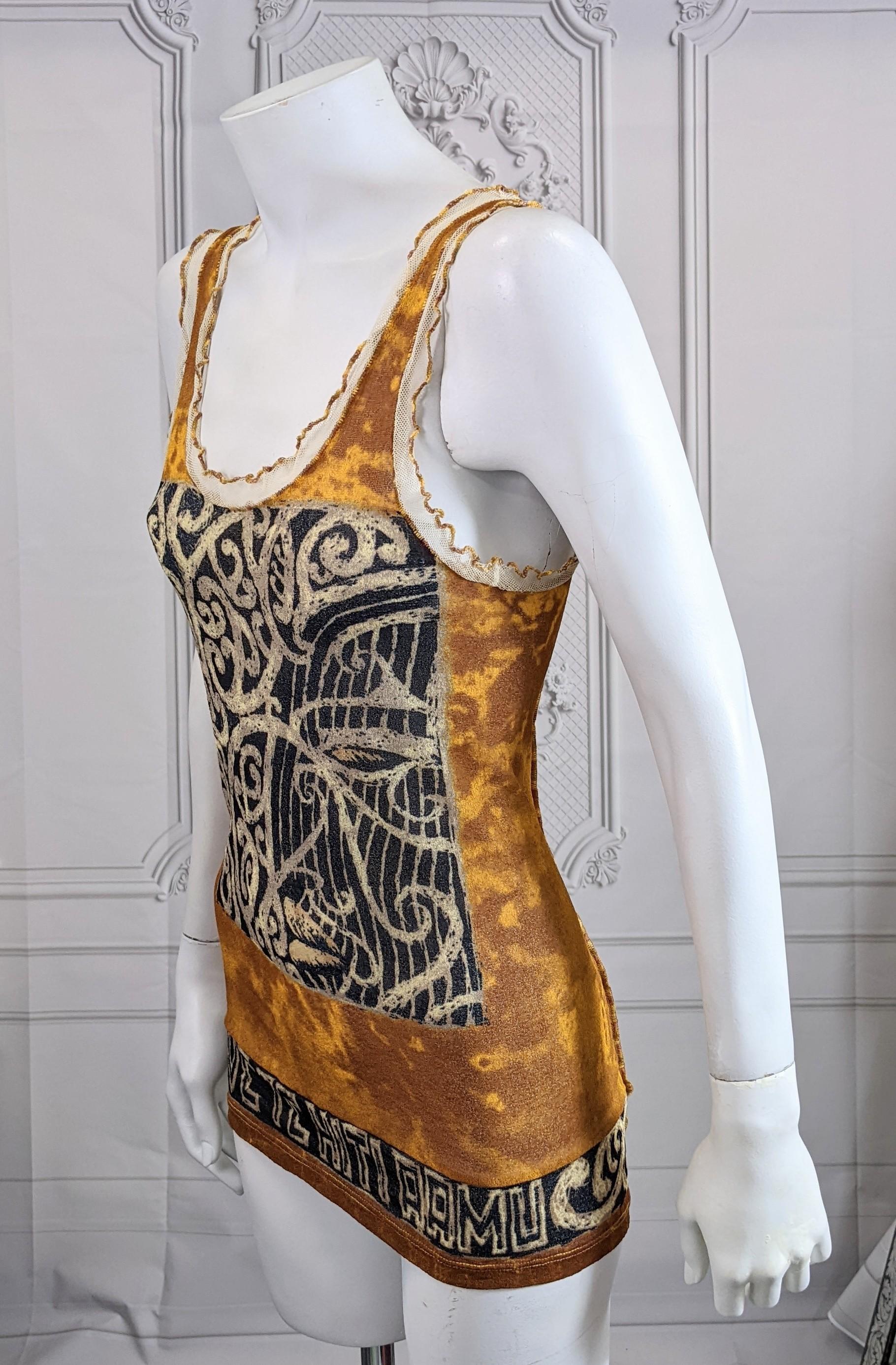 Jean Paul Gaultier Sheer Mesh Tank In Good Condition For Sale In New York, NY