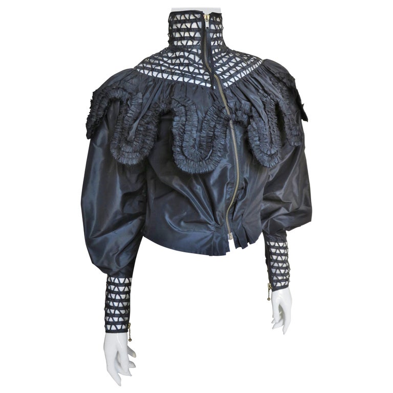 Jean Paul Gaultier Silk Jacket Top 1990s For Sale at 1stdibs