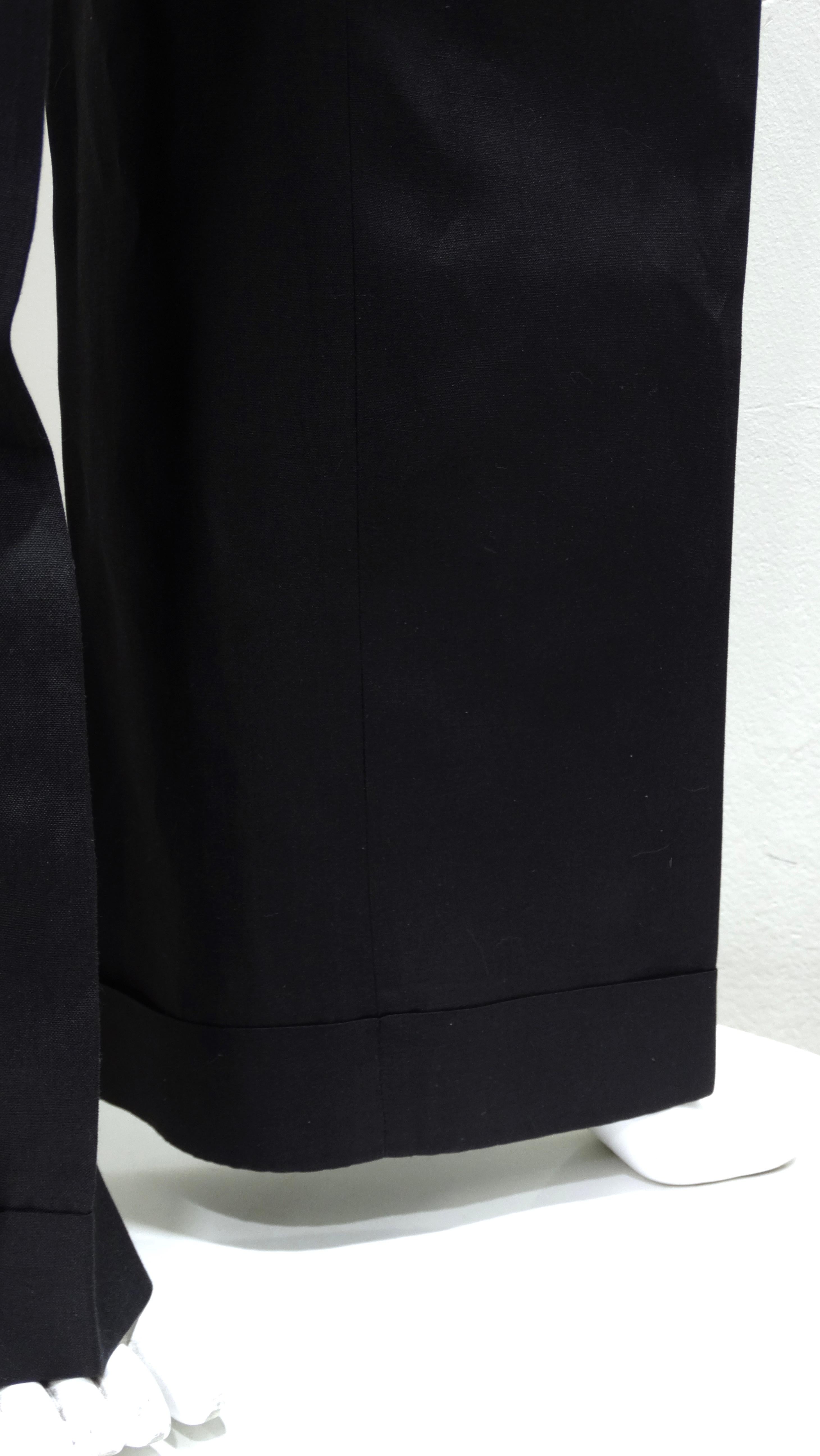 Jean Paul Gaultier Silk/Linen Trouser Matching Set For Sale 2