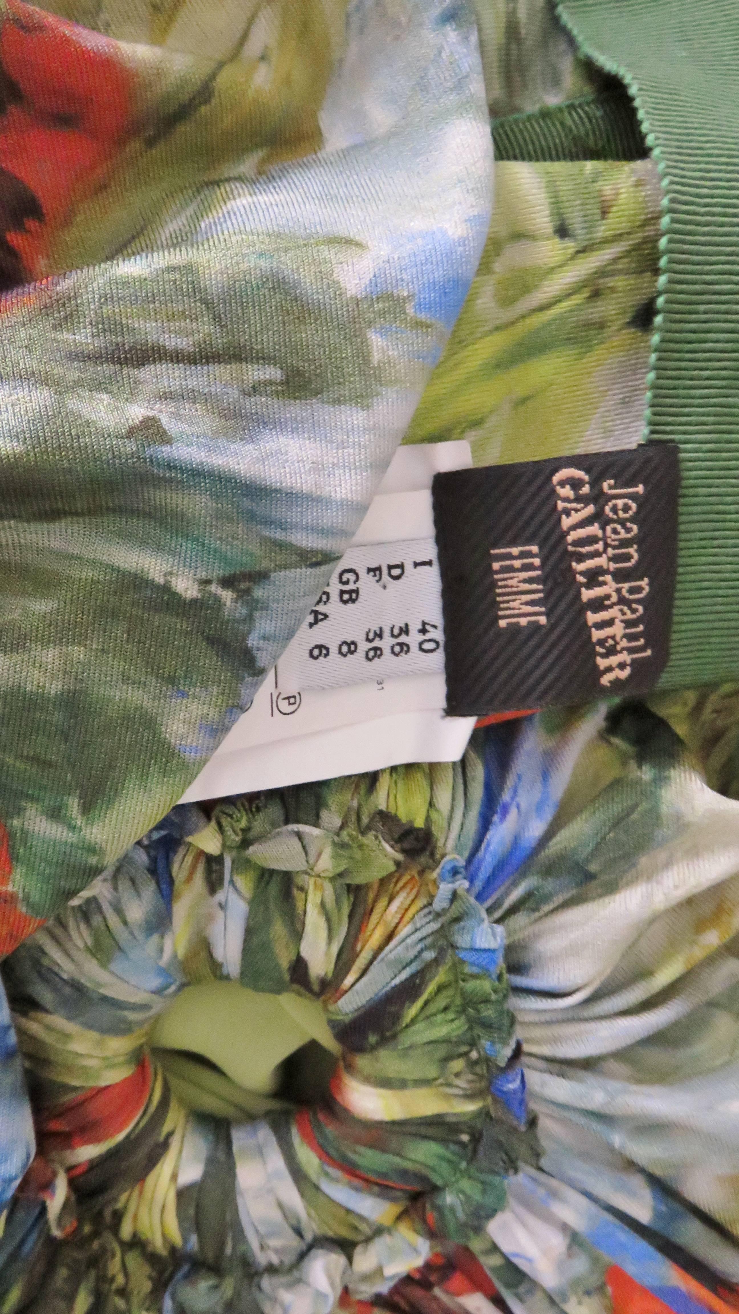 Jean Paul Gaultier Silk Strapless Maxi Dress 12