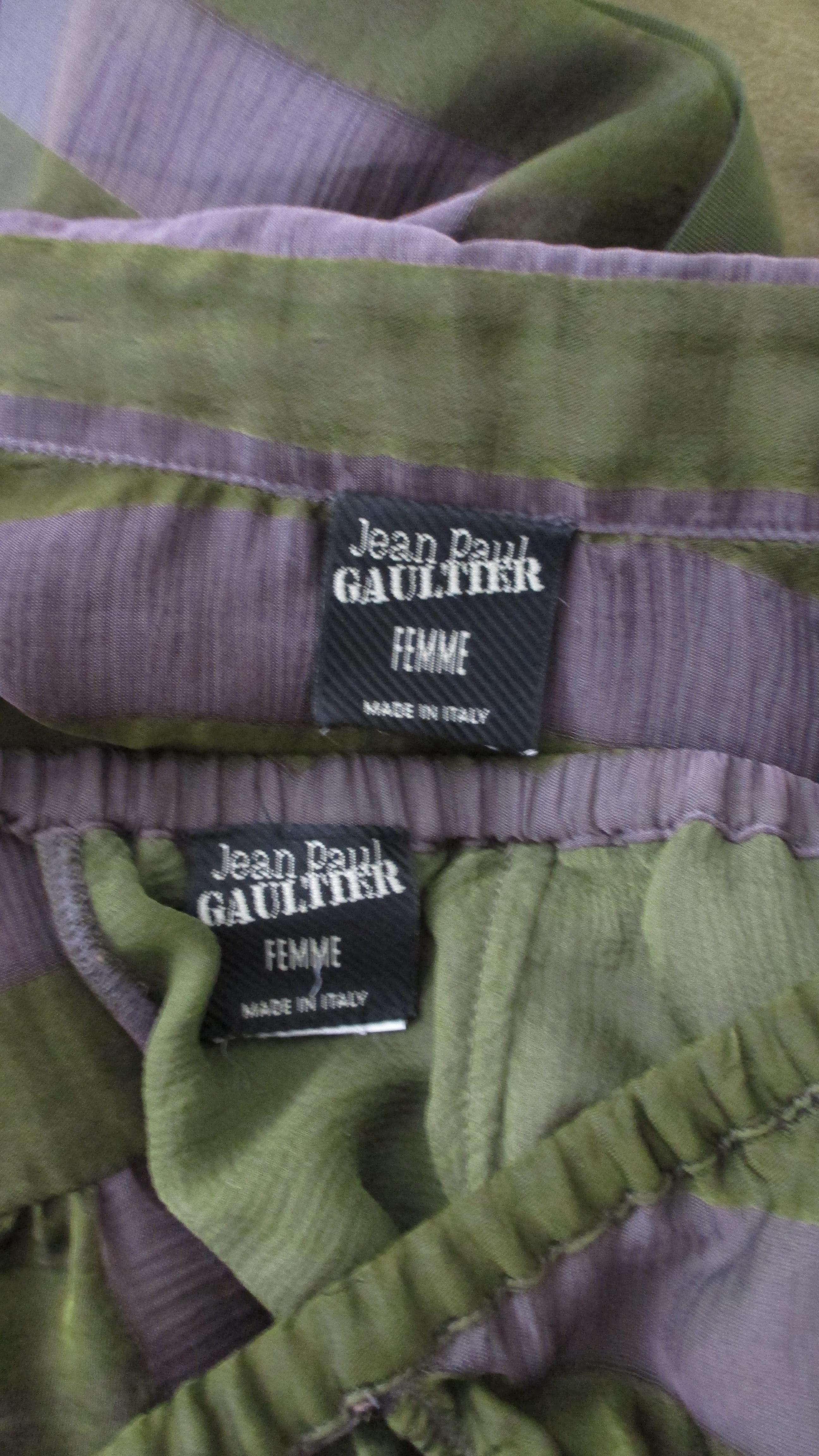 Jean Paul Gaultier Silk Shirt and Matching Bralette 5