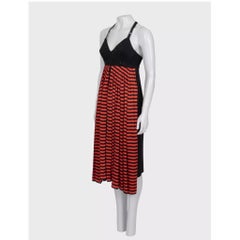 Jean Paul Gaultier Robe en soie à rayures Sz.38/M