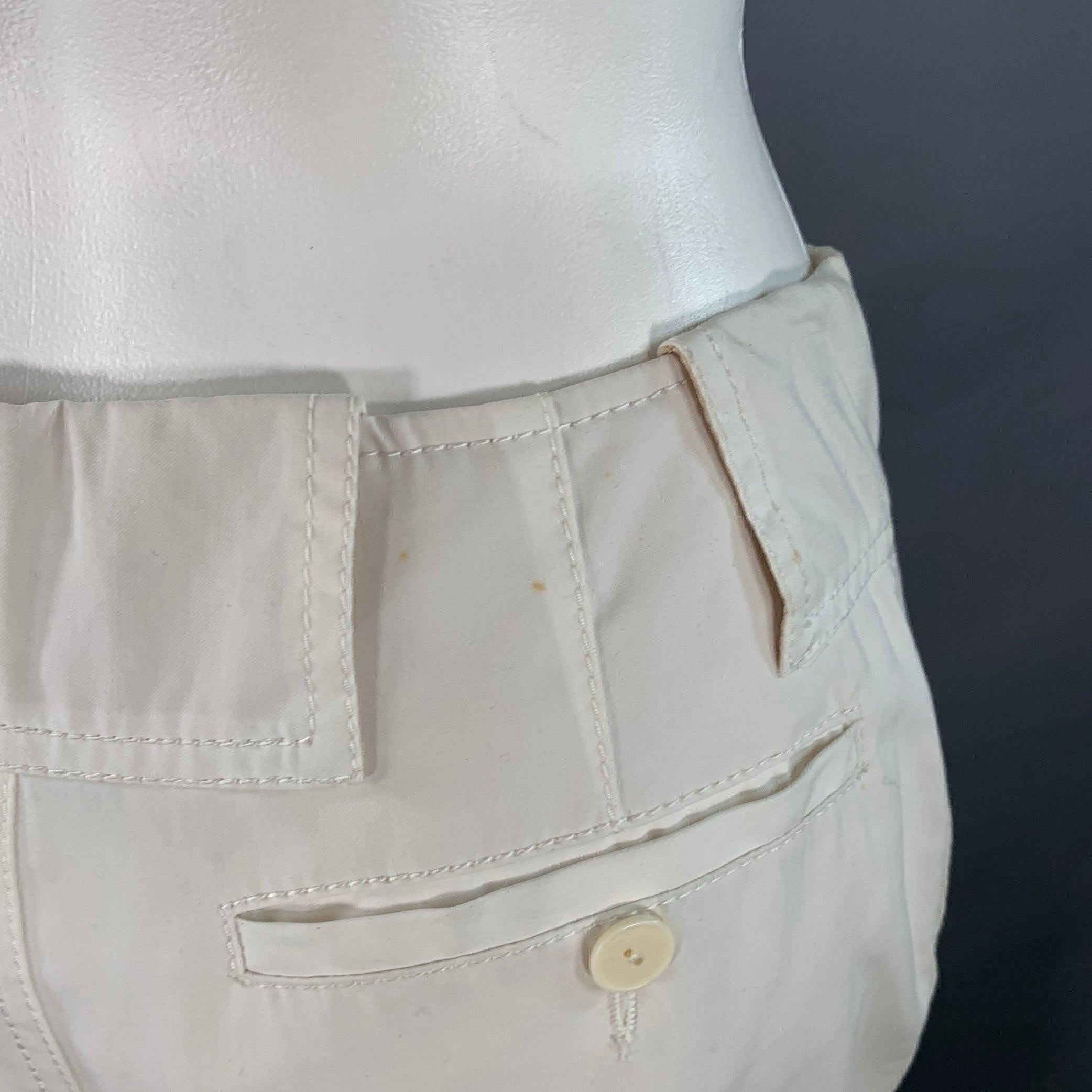 JEAN PAUL GAULTIER Size 4 Cream Cotton Cargo Casual Pants For Sale 6