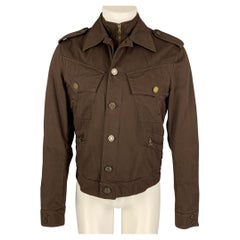 JEAN PAUL GAULTIER Size 40 Brown Button Up Simulated Vest Sailor Back Jacket