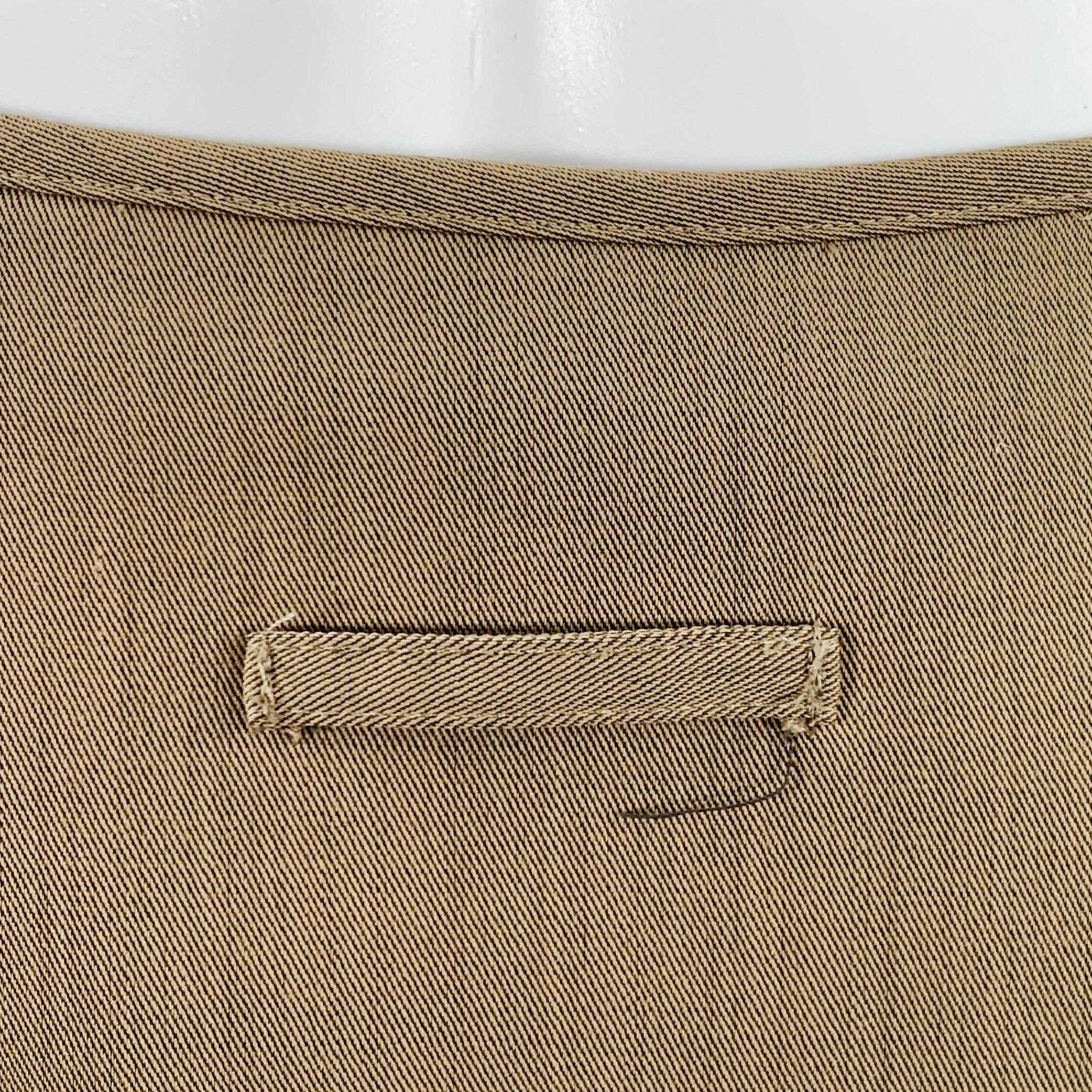 JEAN PAUL GAULTIER Size 6 Beige Wool Single Breasted Skirt Suit For Sale 2