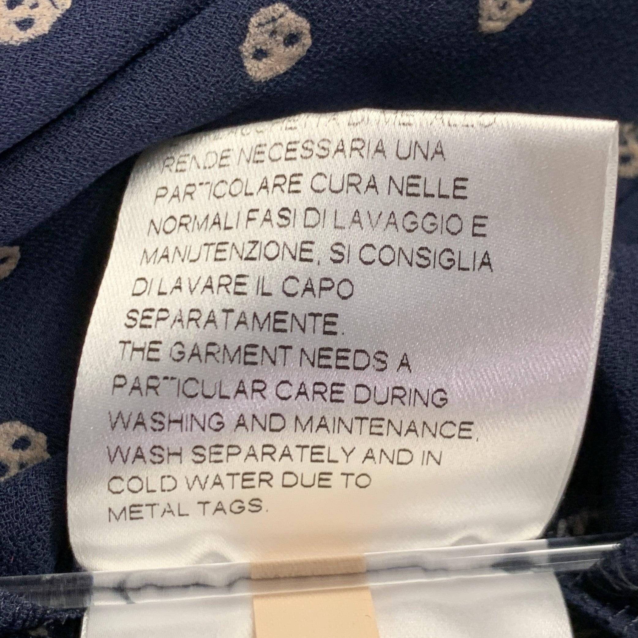 JEAN PAUL GAULTIER Hemdkleid mit Skulpturen aus Polyester in Marineblau und Grau, Größe 6 im Angebot 3